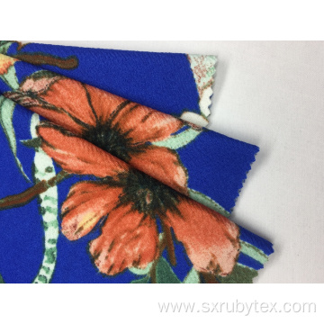 Polyester Spandex Crepe Print Fabric